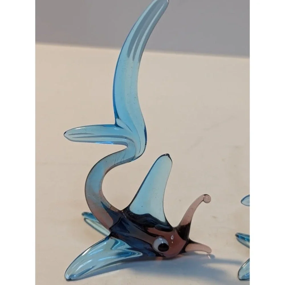 Set of 3 Blown Glass Fish‎